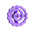 Spiral Knob.stl Creality Ender 3 Extruder Knob - Spiral