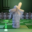 CyborgKing-back.jpg 2x Chess Set Cyborgs vs. Nature