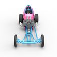 6.jpg Diecast Dragster old school à moteur avant avec coque Version 5 Echelle 1:25