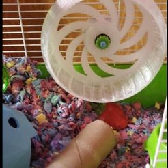 hamsterwheel2.jpg Бесплатный STL файл Hamster Wheel Bigger・Дизайн для загрузки и 3D-печати