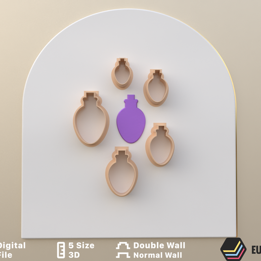 POLYMER CLAY CUTTERS/EULITEC.COM/CC/COPYRIGHTED LICENSE 3D model