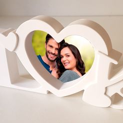 Real-Photo.jpg 3D file Love Picture Frame San Valentin・3D print model to download