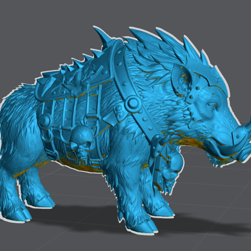 Ork boar pet 3D model