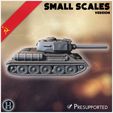 5.jpg T-34-85 M1945 (avec blindage à ressorts) (version réduite) - Armée soviétique WW2 Second Monde Front de l'Est Ostfront RPG Mini Hobby