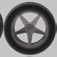 4151.png PACK OF 05 20'' WHEELS AND 6 TIRES FOR SCALE AUTOS AND DIORAMAS!