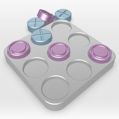 B8F71004-43EE-459B-8BBC-C2B30E24BE4A.jpeg Free 3D file Design Tic Tac Toe Game | Travel size | For Kids・3D print object to download, 3dprinthusiast