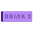 Jenga block - Drink 3.stl Drunk Jenga - (x56 blocks)