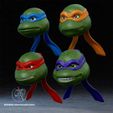 2.jpeg Turtle Helmet Bundle 3D Printer STL File