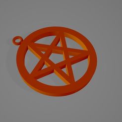 Pentagramm-3D-Datei.jpg Keychain pentagram, incantation symbol