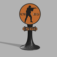 CSGOOrange.png Headphone stand 3D model for 3D printing inspired by Counter Strike CS:GO3D print model