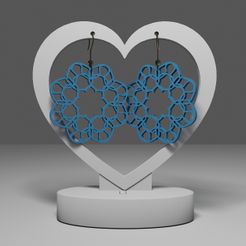 r73.jpg Archivo STL Pendientes de mandala 73・Modelo de impresión 3D para descargar
