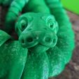 Шарнирная игрушка "Змея питон", тело с отпечатками, голова с защелками, симпатичный флекси