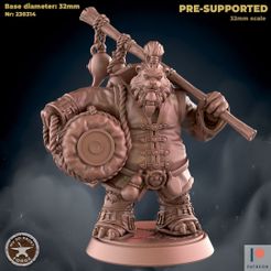 230314-Panda_Leader1.jpg Файл 3D Стоящий вожак панды・Дизайн для загрузки и 3D-печати