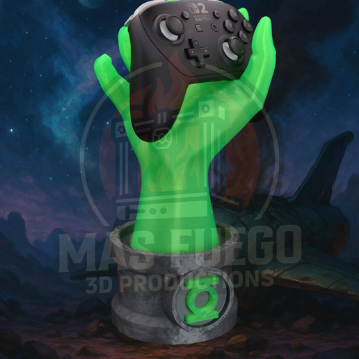 GL-6.png Green Lantern - Controller Holder - Hands of Power - Mas Fuego 3D Productions