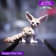 5.jpg Fennec fox realistic articulated flexi toy