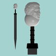 Splash.png Sic Semper Tyrannis - Full Size Roman Gladius Sword With Decorative Pommel for Cosplay or Your Wall