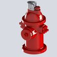 preview.jpg Flame Hydrant: Novelty BIC Lighter Case in the Shape of a Fire Hydrant