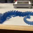 Kristalldrache, bewegliches Flexi-Wackeltier, Druck an Ort und Stelle, Fantasy