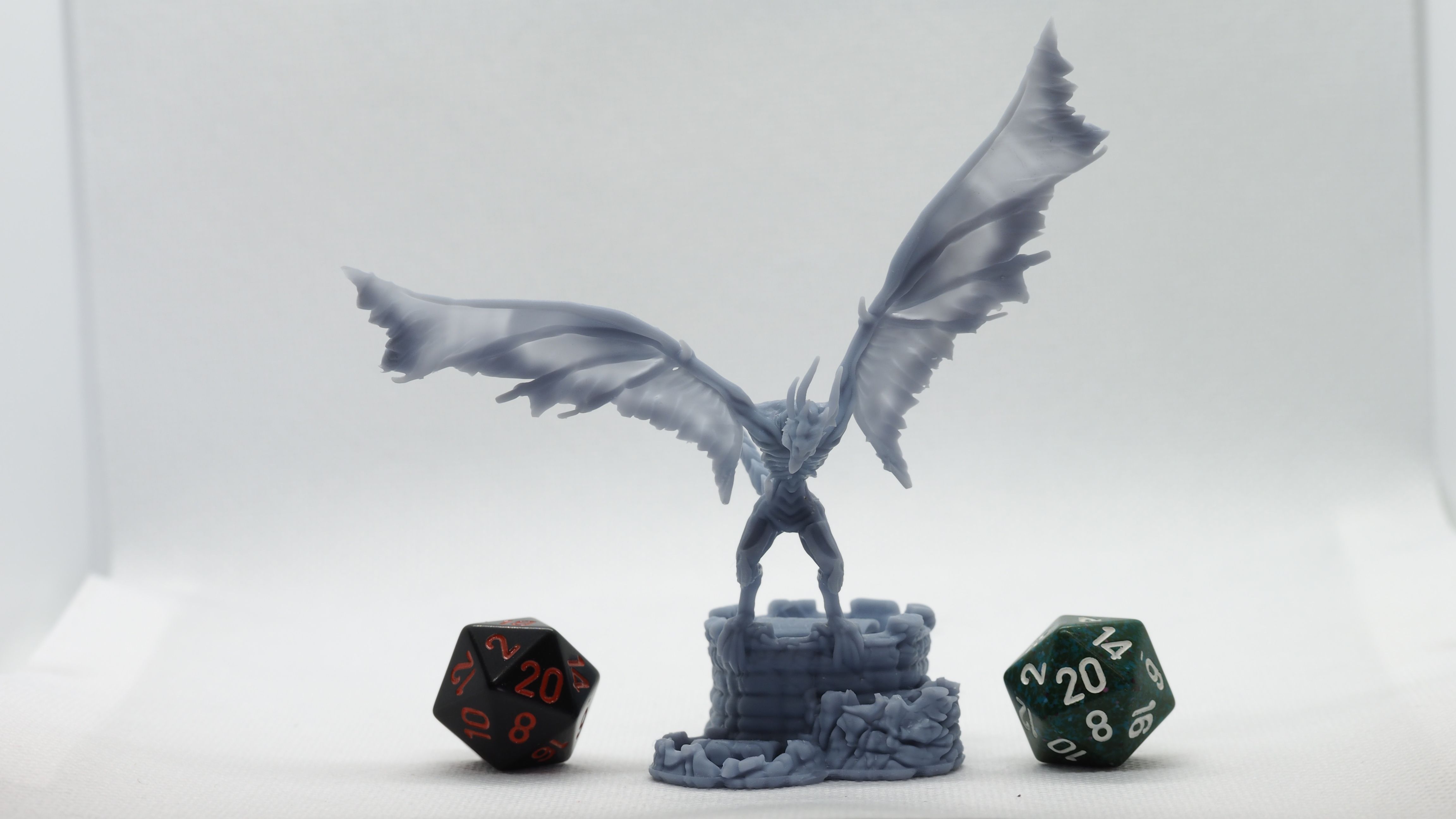 Wyvern (4).JPG STL file Undead Wyvern - Tabletop Miniature・Template to download and 3D print, M3DM