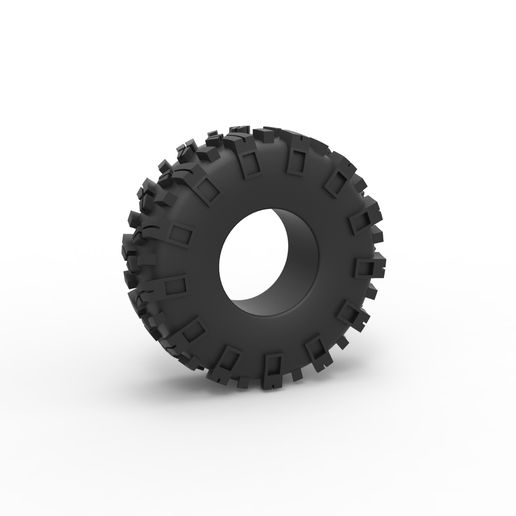 Diecast offroad tire 55 Scale 1:25 3D model