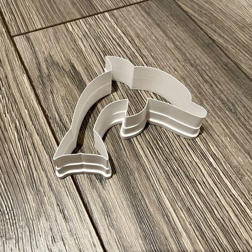 Dolphin cookie cutter 3D model