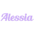 Alessia.stl Alessia 1st Birthday sign