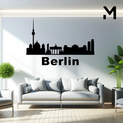 Berlin.png Wall silhouette - City skyline - Berlin