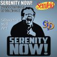 Serenity-Now-IMG.jpg Serenity Now Seinfeld Frank Costanza Silhouette Wall Art Jerry Stiller
