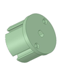 Rotore-370-4poli-supp-cilindrico-fronte-3d.png Printed Brushless Motor 4 poles