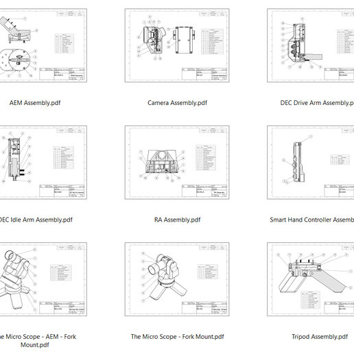 assemblies.png The Micro Scope Build Pack (Telescope).