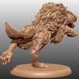 3.png Archivo STL Lobo - Miniatura de sobremesa・Idea de impresión 3D para descargar
