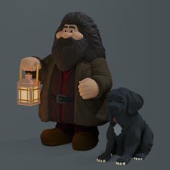 Free STL file Hagrid funko pop:Harry Potter 🆓・3D printer model