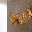 eagle-wall-sculpture-low-poly-4.png Eagle wall low poly sculpture geometrical STL 3d print file