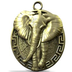 Elephant-pendant-.1.jpg Télécharger le fichier STL Pendentif éléphant • Objet à imprimer en 3D, Majs84