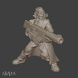 pose-B-front.png Cyberpunk spy (5 models pack) for 32mm wargames