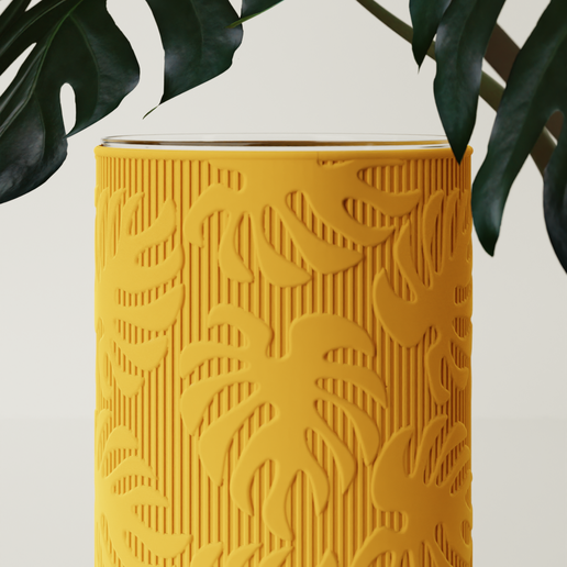 Monstera Vase 3D model