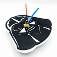 Darthclock2.png Star Wars Inspired Darth Vader Wall Clock - Episode IV, V and VI Edition - 3D Printed