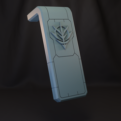 ZakuShield1.png Fichier 3D Zaku II 1/100 Bouclier personnalisé・Idée pour impression 3D à télécharger