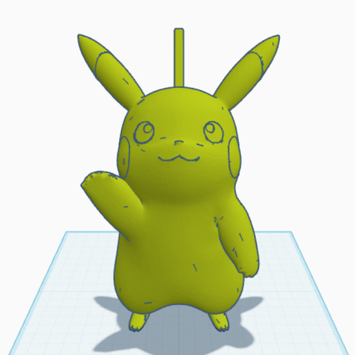Pikachu 3D Print STL | Pokémon Figure | Cute Pikachu 3D model