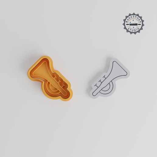 product_4979-02_overview.jpg Tuba Shape Cutter & Stamp, Cookie & Fondant Tool, Brass Instrument, S/M/L, 6-Piece Set