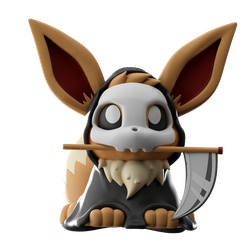 Screenshot_52.png Файл STL EEVEE GRIM REAPER HALLOWEEN FAN ART・Модель для печати в 3D скачать