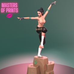 1.jpg Файл STL Девушка в стиле кунг-фу - Lacy - SFW AND NSFW - EROTIC MINIATURE 75 MM SCALE・3D-печать дизайна для загрузки