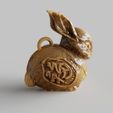 Year-of-Rabbit-Gift.2227.jpg 2023 Year of the Rabbit Gift -兔年-Good Luck Sculpture -Lunar new year