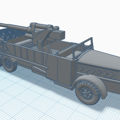Vomag-2.png STL file German Vomag 88 flak antitank gun easy print・3D printer design to download