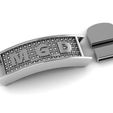 3.jpg men fashion alphabet m g d bracelets 3d printable