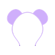 ears-wide.stl Fichier STL gratuit Bandeau oreilles d'animaux, personnalisable・Modèle à télécharger et à imprimer en 3D