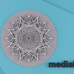 Render_6.png Stamp for pottery - mandala pattern handicraft