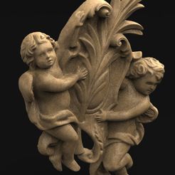 Angel_Relief_KEY.jpg Fichier STL gratuit Modèle 3D d'Angel Relief・Modèle pour impression 3D à télécharger