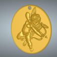 eros-02-11.jpg exclusive neck pendant earring decor gift EROS ( CUPID )  eros-02-v2 real 3D Relief For CNC building room decor wall-mount decoration