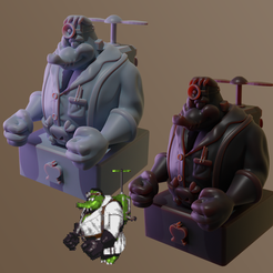 KroolF.png Baron K Rooleintein Chess Pack from DKC3 3D print model